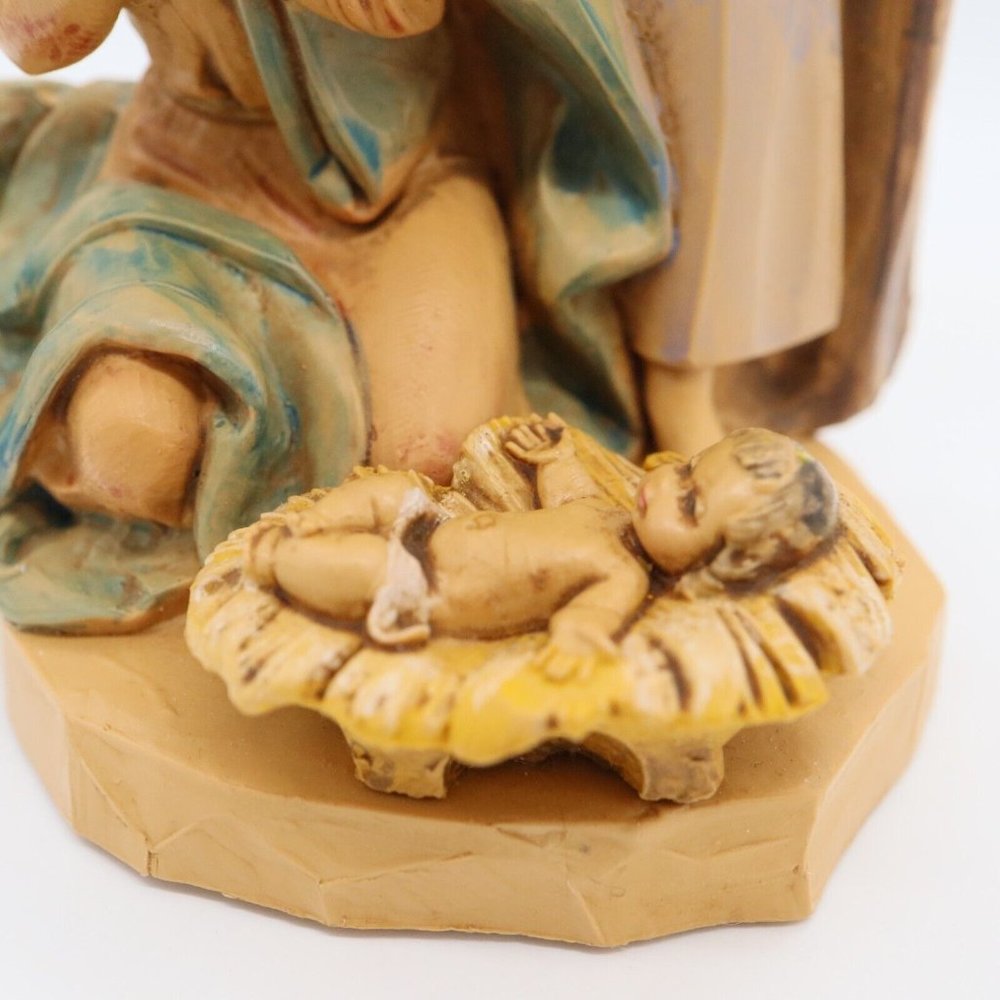 Vtg Fontanini Simonetti Holy Family Nativity 799 Spider Mark Italy Depose 6" - Picture 6 of 16